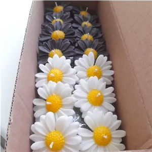 شمع مارگریت شمع بابونه در رنگ مشکی مناسب محرم و مجالس عزا مبلمونسرا مدل 279807