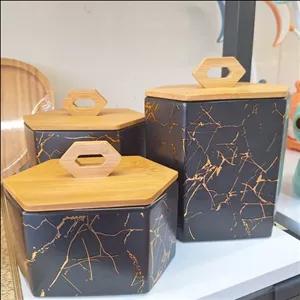 پاسماوری سرامیکی درب بامبو مبلمونسرا مدل 294016