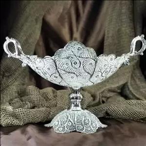 کشکول ملیله ،مدل دسته دوبل،سایز کوچک، کد 1631 مبلمونسرا مدل 275945