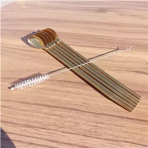 نی شربت خوری برند یونیک رنگ طلایی مبلمونسرا مدل 275837