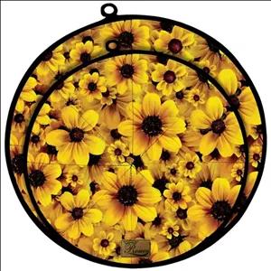 دمکنی ست دو تکه پارچه ای مخمل دو رو چاپ طرح آفتابگردان سایز 25 و 30 مدل B1-806 شرکت رنس مبلمونسرا مدل 300447