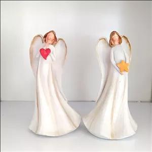 مجسمه دکوری فرشته های جفتی خارجی مبلمونسرا مدل 251062