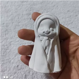 مجسمه دختر باحجاب مجسمه دختر محجبه بیس خام دختر با حجاب مجسمه نماد جشن تکلیف بیس خام دختر چادری ، مجسمه دختر مذهبی مبلمونسرا مدل 253713