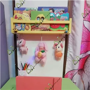 شلف جا کتابی کودک رنگ سفید موجود است برای رنگ های دیگر استعلام بگیرید. مبلمونسرا مدل 236905