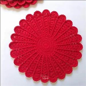 زیر بشقابی دستبافت مدل 8 مبلمونسرا مدل 297939