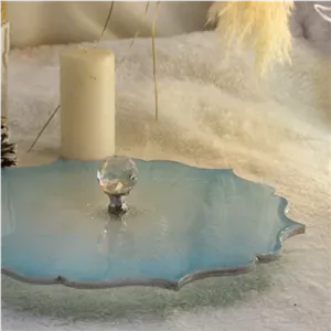 ‌برد شیرینی خوری رزینی اسمان ابی مبلمونسرا مدل 271950 