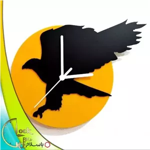 ساعت دیواری طرح عقاب کد 172 مبلمونسرا مدل 239879