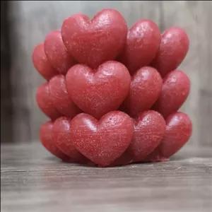 شمع مدل روبیک قلب از شمع آسمان مبلمونسرا مدل 283205