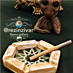 زیر سیگاری چوبی رزینی مبلمونسرا مدل 276086