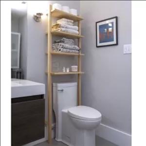 شلف دیواری روستیک دکور مدل سرویس فرنگی مبلمونسرا مدل 259376