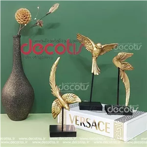 مجسمه دکوری پرستو مدل استند ایستاده مجموعه 3 عددی مبلمونسرا مدل 251671
