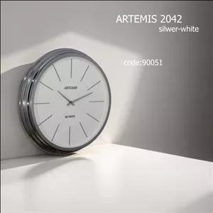 ساعت دیواری فلزی آرتمیس گرد2042 مبلمونسرا مدل 238334