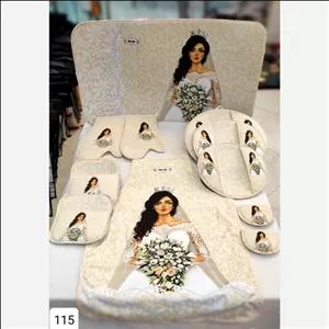 سرویس آشپزخانه دم کنی عروس 11 پارچه KH کارماهوم کد 115 کرم مبلمونسرا مدل 297262