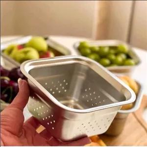 تفاله گیر سینک مربعی استیل مبلمونسرا مدل 290453