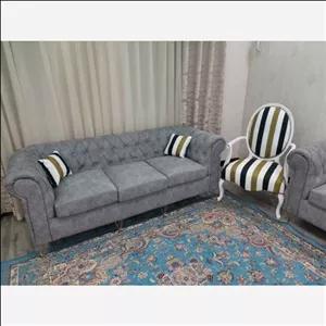 مبل راحتی 7نفره چستر لوگانو مبلمونسرا مدل 213157