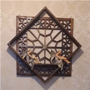 شلف گره چینی چوبی شمسه مبلمونسرا مدل 259478