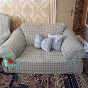 کاورمبل سلطنتی و راحتی 9نفره ارسال رایگان فری سایز مبلمونسرا مدل 238448