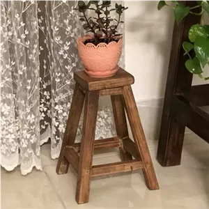 مینی چهارپایه چوبی استند گلدان 12-25 مبلمونسرا مدل 238411