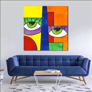 تابلو بوم چاپی لاویا طرح انتزاعی ، چشم کد LAV-2064 مبلمونسرا مدل 268150