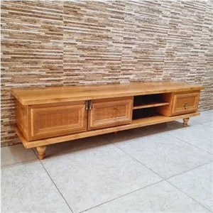 میز تلویزیون شبستان مدل 219 طول 180 رنگ بلوط تمام mdf مبلمونسرا مدل 218132