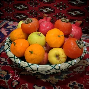سبد میوه حصیری بافت لوکس مبلمونسرا مدل 277823 