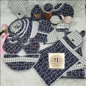 سرویس پارچه ای آشپزخانه عروس طرح ماهی مبلمونسرا مدل 300891