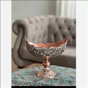 کشکول دلبری مس نقره کوب الماس تراش زنجان بزرگ مبلمونسرا مدل 264742