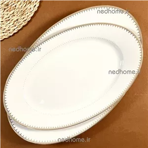 دیس تک چینی زرین طرح سپیدار ایتالیا اف فله ای درجه یک 38 cm مبلمونسرا مدل 270544