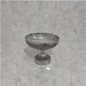 شکلات خوری مسی کروم شده گل برجسته زنجان نانو شده مبلمونسرا مدل 295364