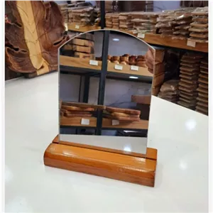 آینه تک پایه چوبی 23در18 آینه هفت سین آینه عروس آینه دکوراتیو مبلمونسرا مدل 261491
