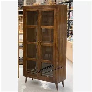 بوفه کلاسیک چوبی فندقی مبلمونسرا مدل 220484