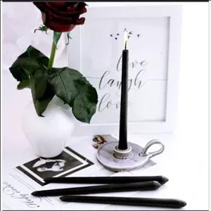 شمع نگین زرین متالیک کندل مشکی شمع 25سانت مبلمونسرا مدل 286475