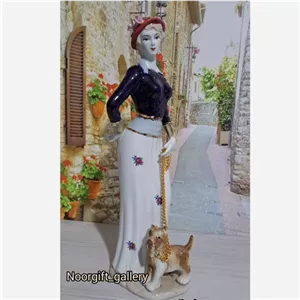 مجسمه بانو چینی با طرح زیبا دست ساز وارداتی کادویی جهیزیه عروس ارسال مبلمونسرا مدل 251805