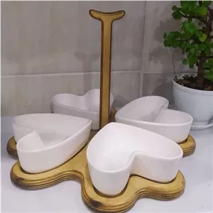اردو خوری چهار خانه قلبی کف چوبی سرامیکی مبلمونسرا مدل 274314 