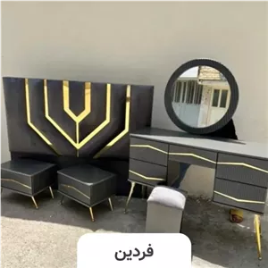 تخت خواب دو نفره مدل آرتین - رنگبندی 25 عددی مبلمونسرا مدل 225407