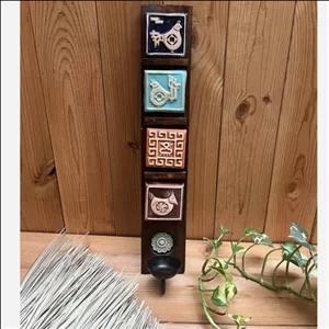 جاشمعی چوبی طرح روستیک کاشی کاری مبلمونسرا مدل 281641