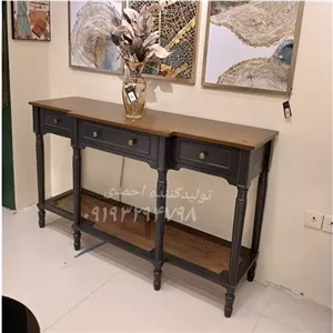 میز کنسول کلکسیونی حصیری مبلمونسرا مدل 219609