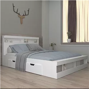 تخت خواب تمام ام دی آف طاوس F38 مبلمونسرا مدل 227014