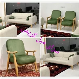 مبل راحتی مینیمال.پارچه لینا . کاناپه تخت شو مبلمونسرا مدل 215905
