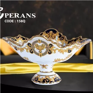 کشکول بزرگ چینی پایه دار ورساچه بزرگ کد 158 ارسال رایگان مبلمونسرا مدل 277141