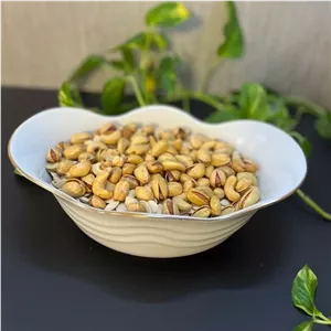 آجیل خوری و شکلات خوری چینی مقصود سفیدلب طلایی مبلمونسرا مدل 295278 