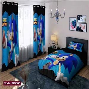 سرویس روتختی چاپی پسرانه طرح سونیک کد bd865 مبلمونسرا مدل 229450