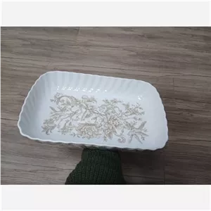 تابه چینی بزرگ مستطیل فر و ماکروفر مناسب مرغ خوری و لازنیا مبلمونسرا مدل 270882