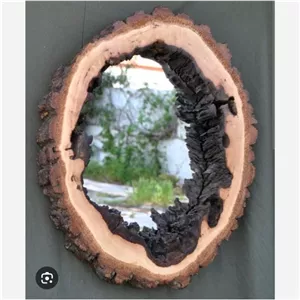 اینه چوبی روستیک دفرمه مبلمونسرا مدل 261201