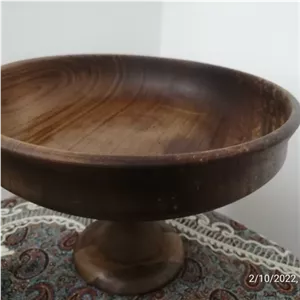 میوه خوری چوب گردو 24 سانت مبلمونسرا مدل 265488 