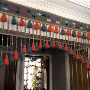 پرده سنتی رو اپنی پرده گلیم دستبافت آویز سنتی مبلمونسرا مدل 259098