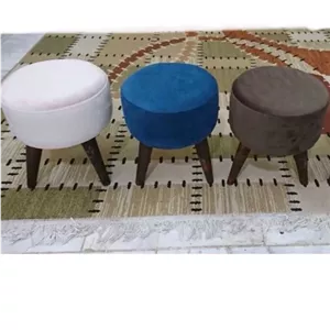 پاف مبل راحتی پاف گرد پایه دار در رنگ بندی متنوع و ارسال رایگان مبلمونسرا مدل 235269