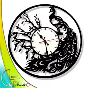 ساعت دیواری طرح طاووس کد 710 مبلمونسرا مدل 236563