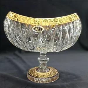 کشکول کریستال دست ساز سایز بزرگ 310 پلاتین و طلا مدل ویکی مبلمونسرا مدل 264697