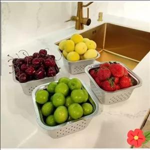 تفاله گیر استیل 4گوش مربع مینی سایز 13 * 13 مبلمونسرا مدل 290350